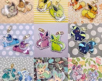 Eeveelutions Acrylic Charm