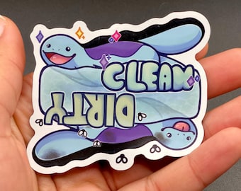 Quagsire Dirty/Clean Magnet