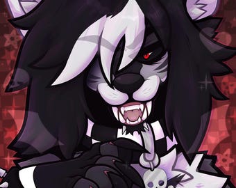 Victor Print: Emo Wolf, Holographic Finish, 11x14" Poster
