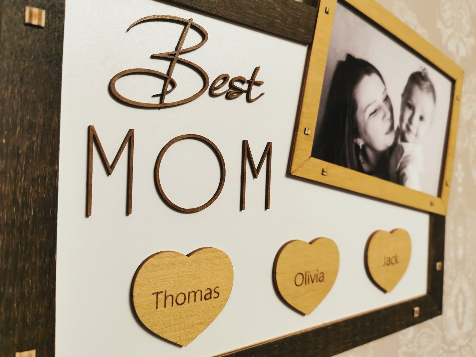 Personalised Mother Birthday Photo Frame Best Mom Photo Etsy