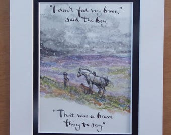 I Don't Feel Very Brave - Charlie Mackesy - From Always Remember-the Boy The Mole The Fox and The Horse