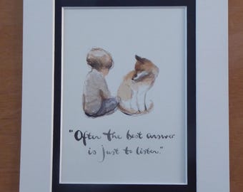 Often The Best Answer Is Just To Listen  - Charlie Mackesy - From Always Remember-the Boy The Mole The Fox and The Horse