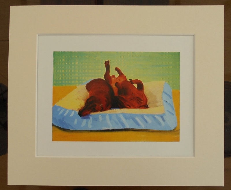 David hockney dachshund poster - Etsy 日本