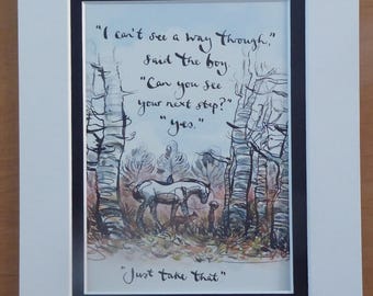 Can You See Your Next Step  - Charlie Mackesy - From Always Remember-the Boy The Mole The Fox and The Horse