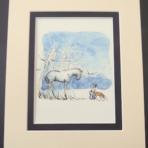 Meeting The Horse - Charlie Mackesy - The Boy The Mole The Fox and The Horse - In Double Mount Choose your size