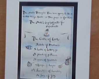 THE CAKE Of LOVE - Charlie Mackesy - From Always Remember-the Boy The Mole The Fox and The Horse