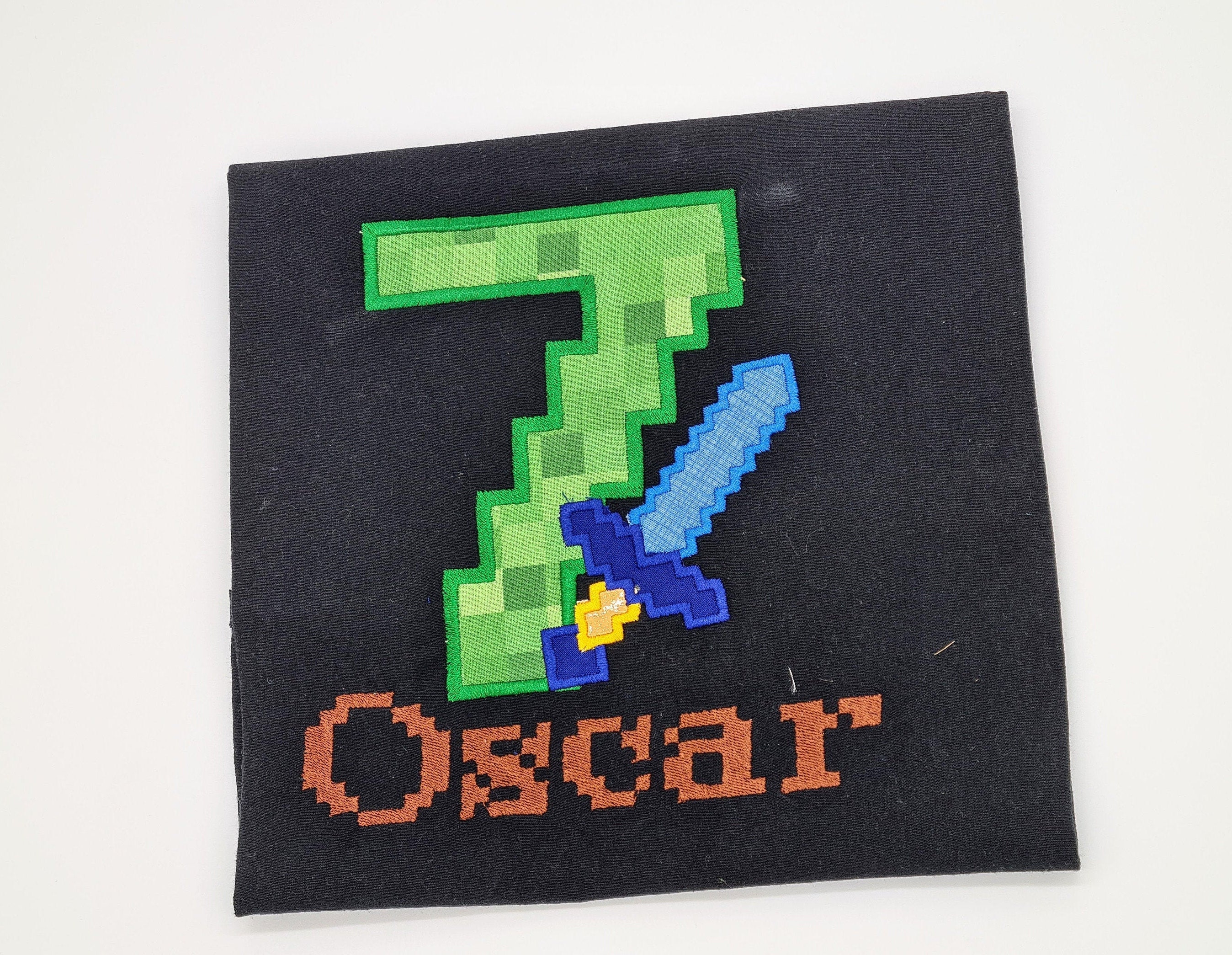 minecraft birthday boy shirt