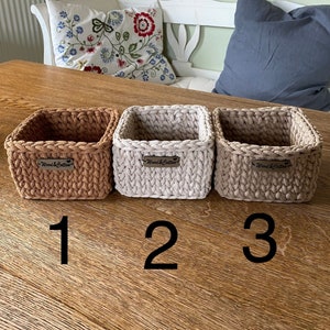 Sale!!!!! Crochet basket in different sizes and colors