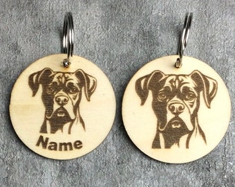 Schlüsselanhänger mit vielen Hunderassen und eigenem Namen
