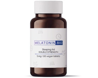 Melatonina 120 compresse - 5 mg / Spirulina blu / Testato in laboratorio / Prodotto e spedito dall'UE