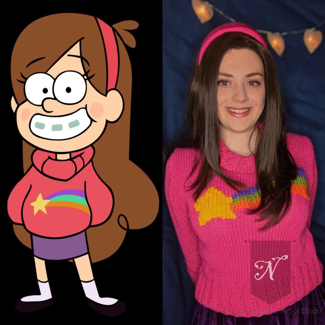 Mabel Pines Cosplay Hand Knitted Sweater Gravity Falls Made Etsy