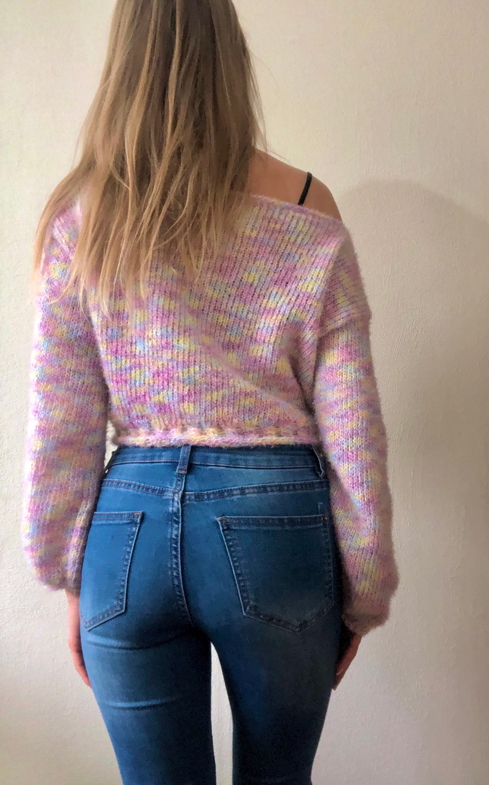 Cropped sweater spring new pastells pastelcolored in the new Etsy