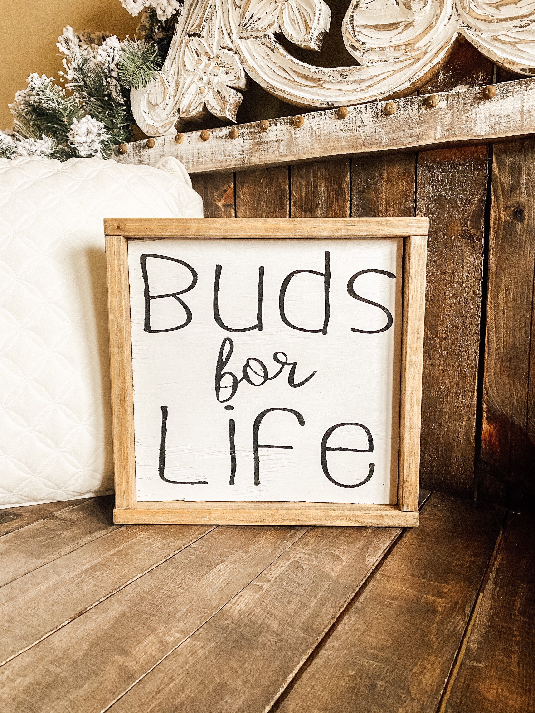 Friendship sign buddy sign best friends friendship gift Etsy