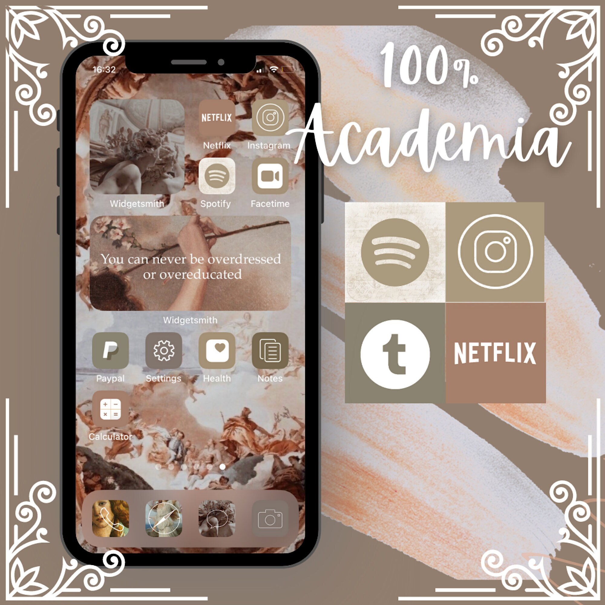 Dark Academia-App Icons-Wallpaper-Widgets
