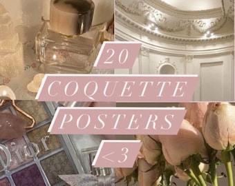Coquette aesthetic posters| Coquette room decor | Femme Fatale aesthetic | Printable room decor