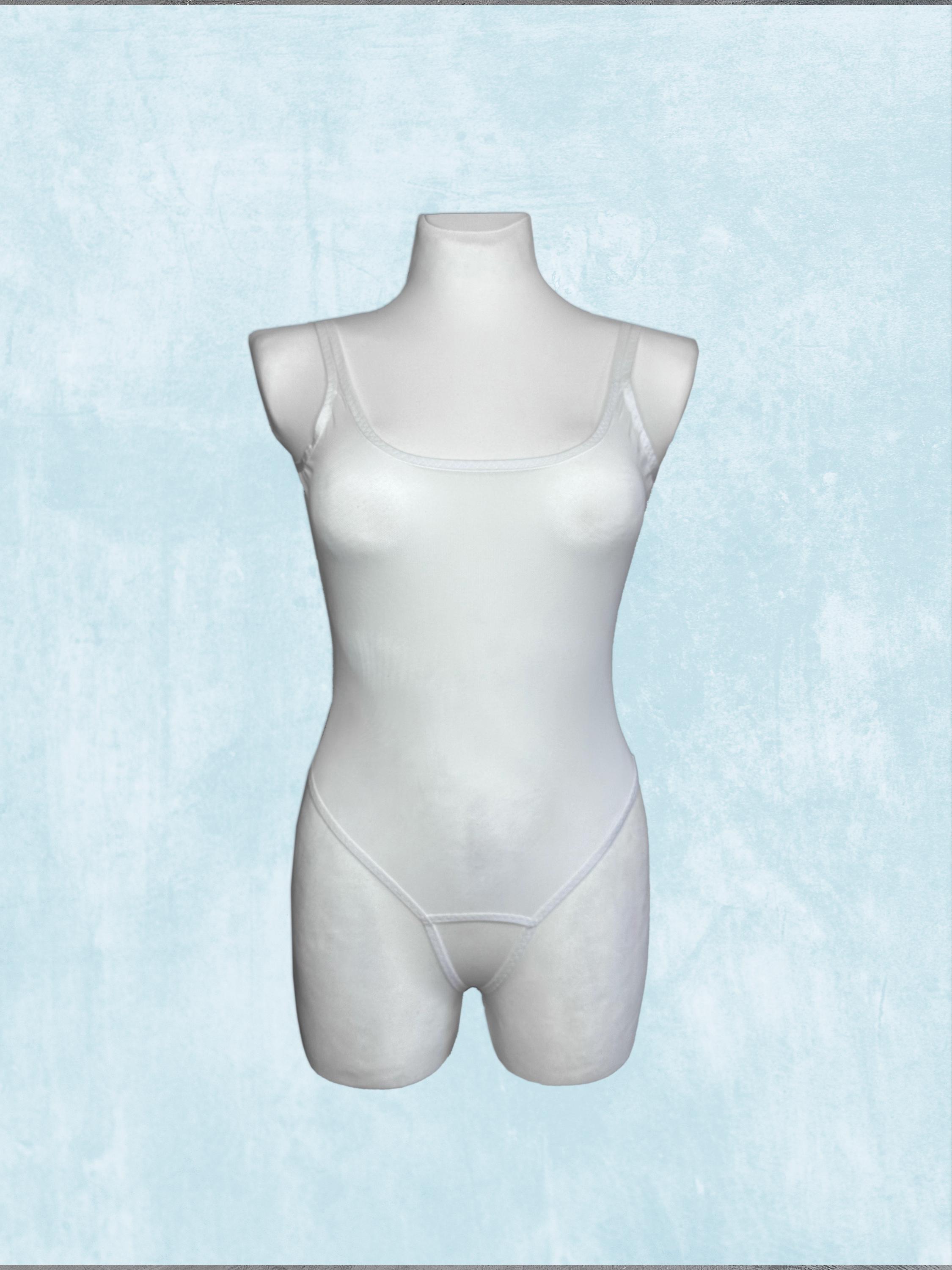 パリコレクション Crotchless Bodysuit, White Sheer Bodysuit, Lingerie Bodysuit トップス