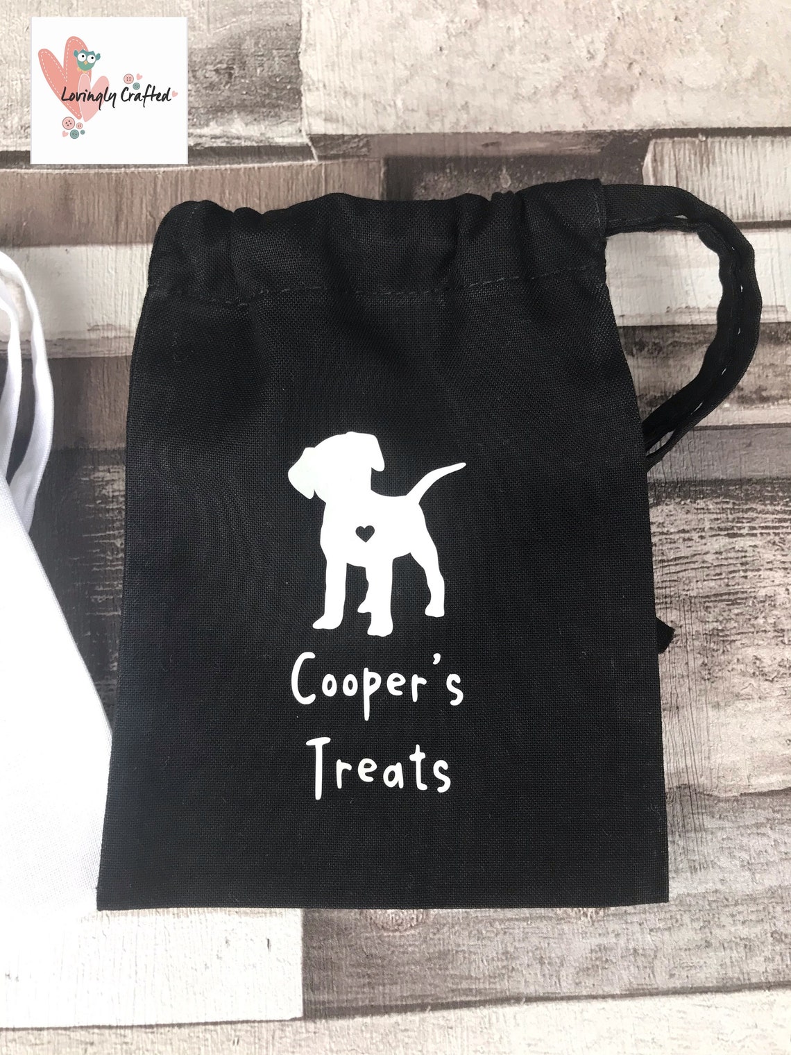 Personalised Dogs treat bags drawstring bag puppy treat bag Etsy