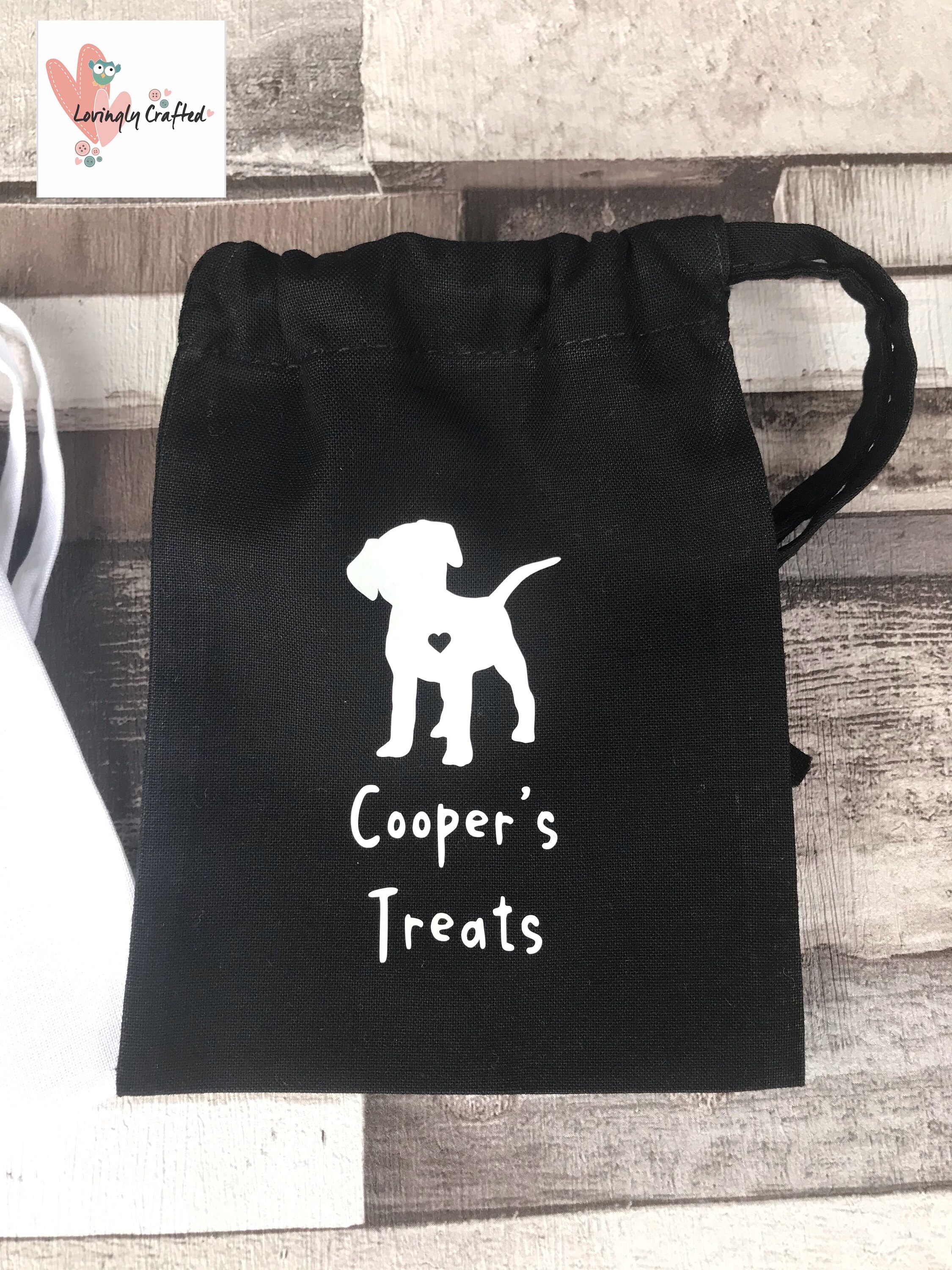 Personalised Dogs treat bags drawstring bag puppy treat bag Etsy