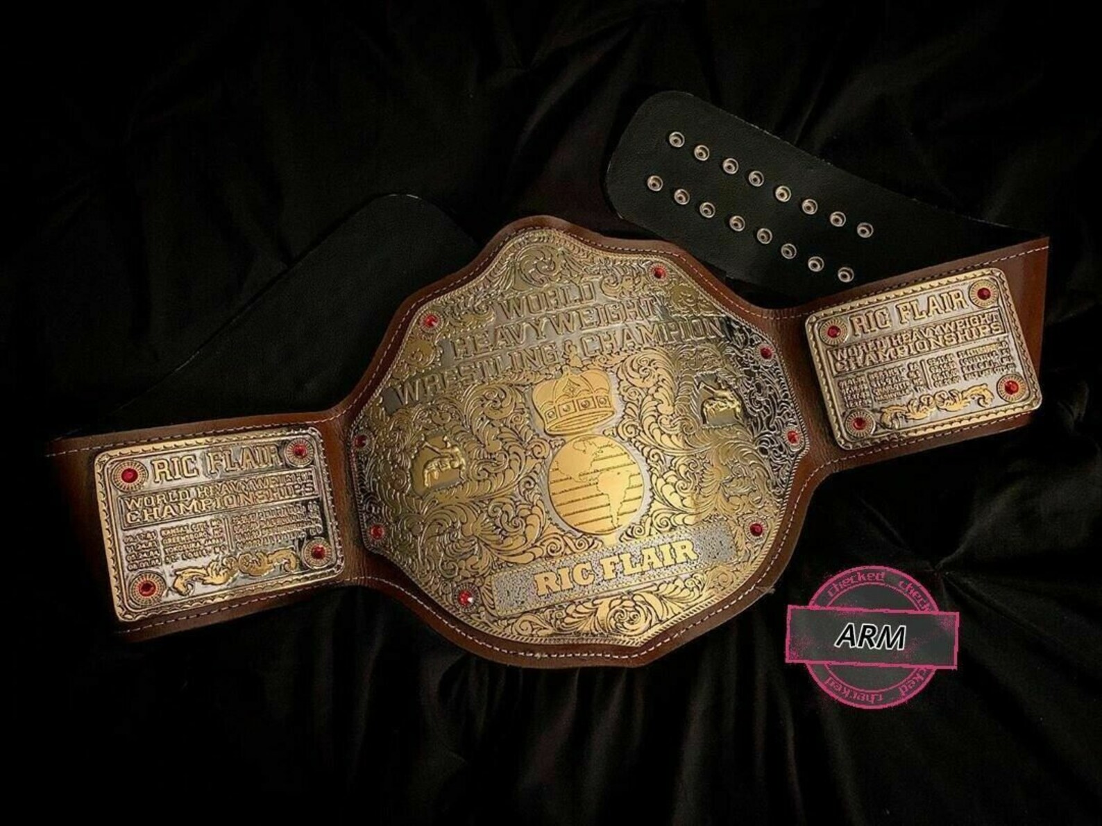 Big gold championship belt dual gold plates 4mm zinc genuine Etsy