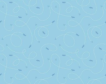 Hunt Light Blue- Riptide - Riley Blake Designs 10305 - Fabric BTY