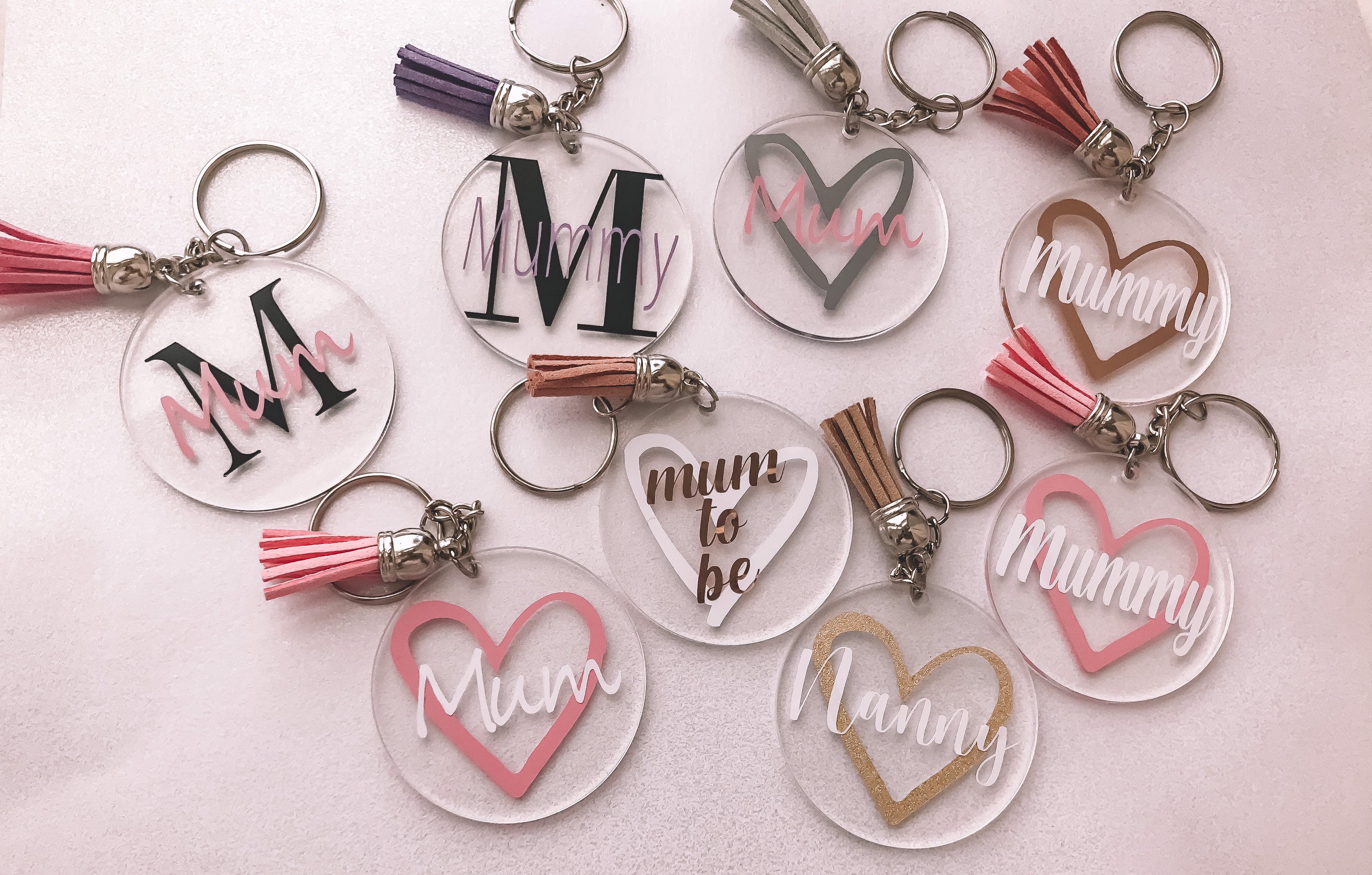 Mothers Day personalised keyrings Etsy