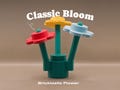 Bricktastic Flower – Classic Bloom: LEGO® Brick Inspired Modular Interior Minifigure Decoration product logo