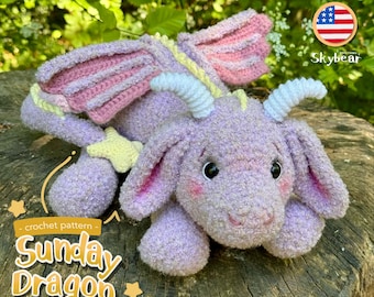 Sunday Dragon Amigurumi Pattern PDF Crochet