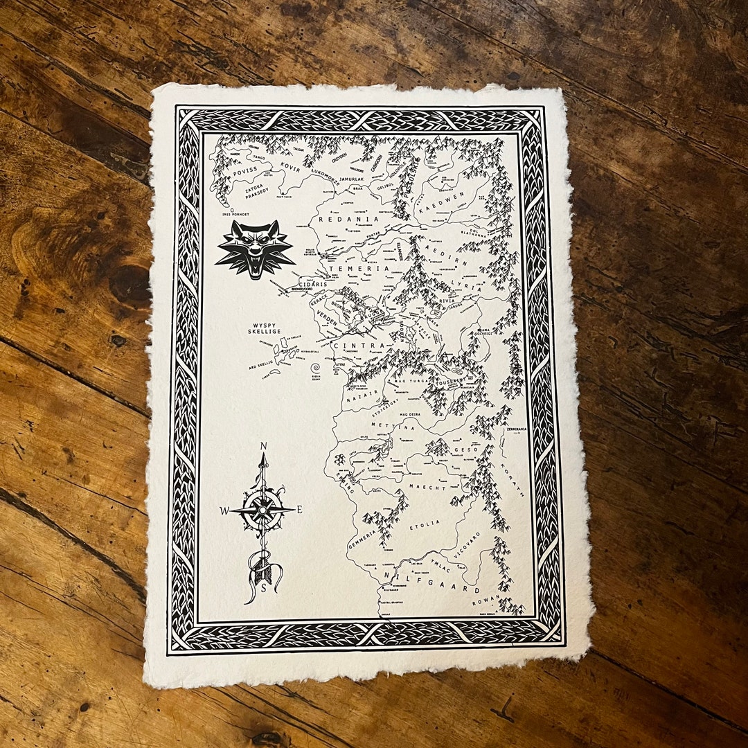 The Witcher Map, Map of the Northern Kingdoms, the World Map the ...