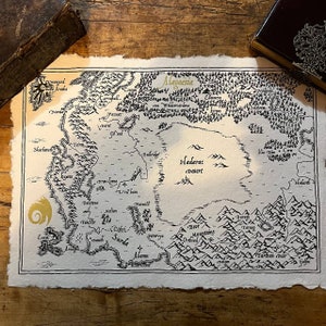 MAP of ALAGAESIA, Eragon, Map, Christopher Paolini, Eldest, Brisingr, Inheritance, Alagaesia Map, Map of Alagaësia 100% ARTISANAL COTTON A3