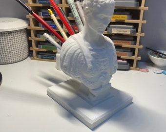 Portaoggetti da scrivania Julius Caesar stampato in 3D: portapenne/matita perfetto e idea regalo