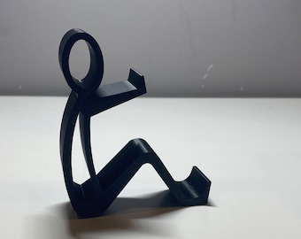 3D Printed Stickman Phone and Tablet Stand - Ideal Desk Accessory, Gift, or Office Gadget for Him or Her