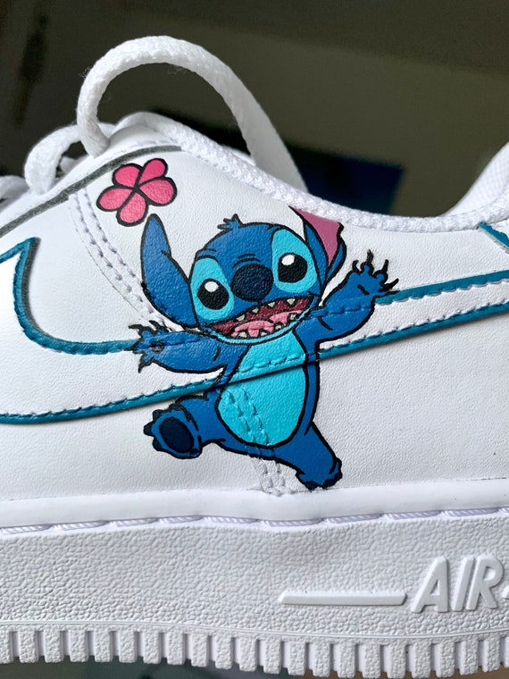 Disney Lilo and Stitch Custom Airforce 1, Made-to-order, Hand-painted,  Custom Trainers, Custom Sneakers - Etsy