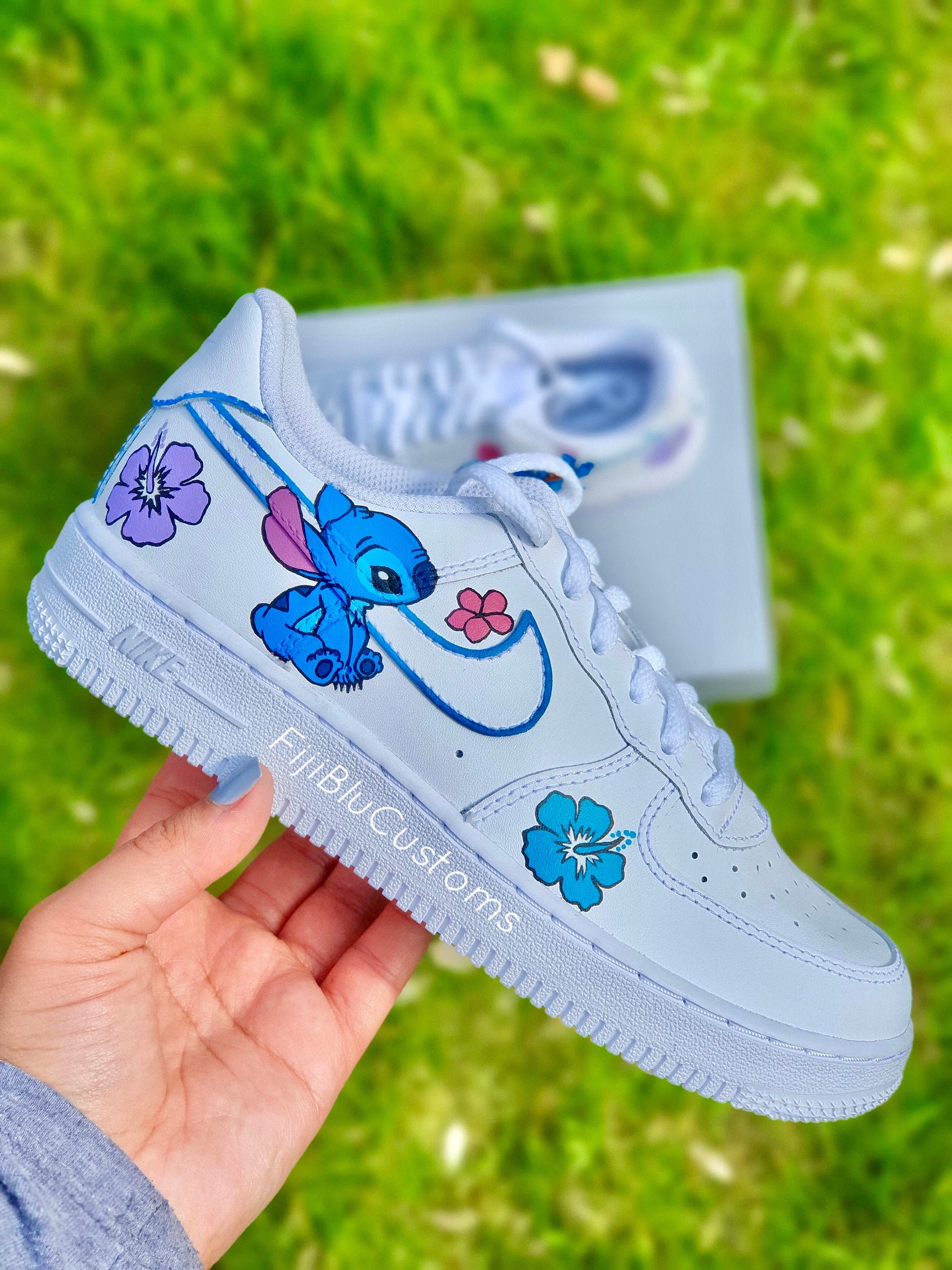 Custom Hand Painted Shoes Disney Stitch Character Art Graphic