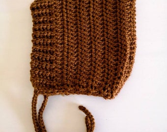 Crocheted Simple Pixie Bonnet - Made to Order