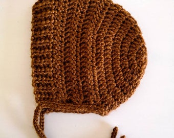 Crocheted Classic Baby Bonnet - Made to Order