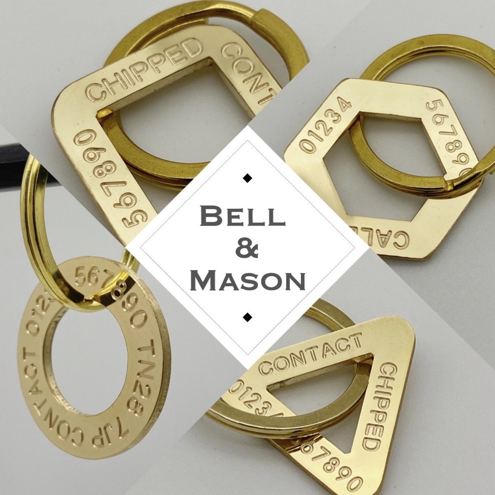 Solid Brass Dog Tag / Deep Engraved / Custom Pet Tag / Etsy UK