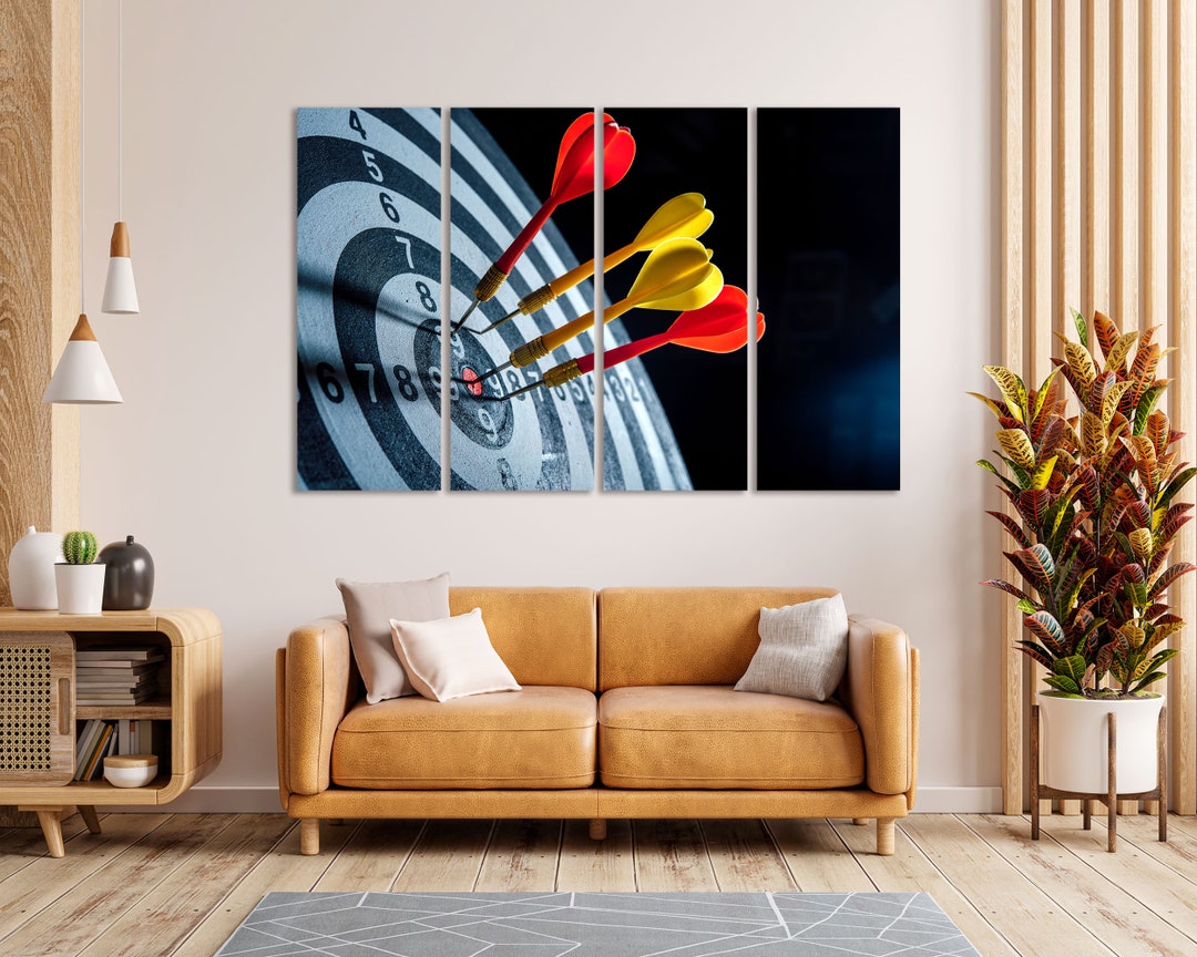 Game in Darts Art for Wall Darts Decor for Home Darts Print Etsy