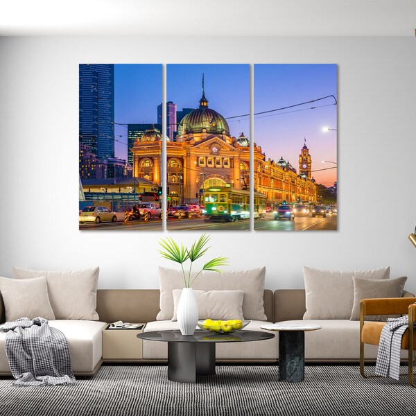Melbourne Canvas Art Etsy