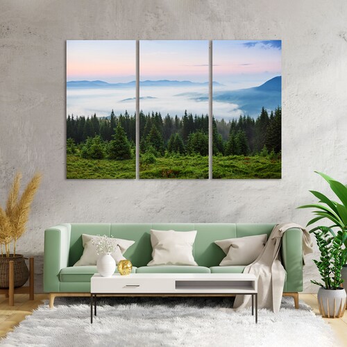 Carpathian Mountains Landscape Popular Art for Home Decor, Fir Forest hotsell Print Canvas, Foggy Forest Large Wall Decor, Mountains Decor Wall