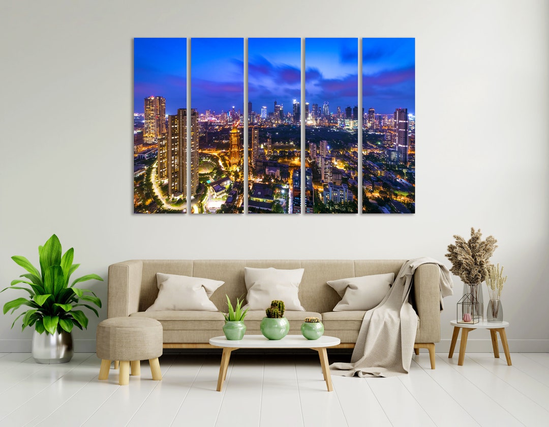 Mumbai Cityscape Art for Wall, Mumbai Art Print Canvas, Mumbai Large