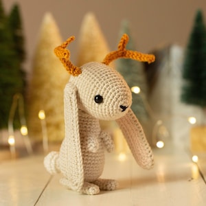 Fern the Jackalope PDF Crochet Amigurumi Pattern