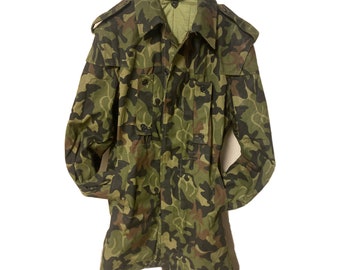 本物のルーマニア軍ウールトレンチコートジャケット防寒迷彩軍余剰軍服
