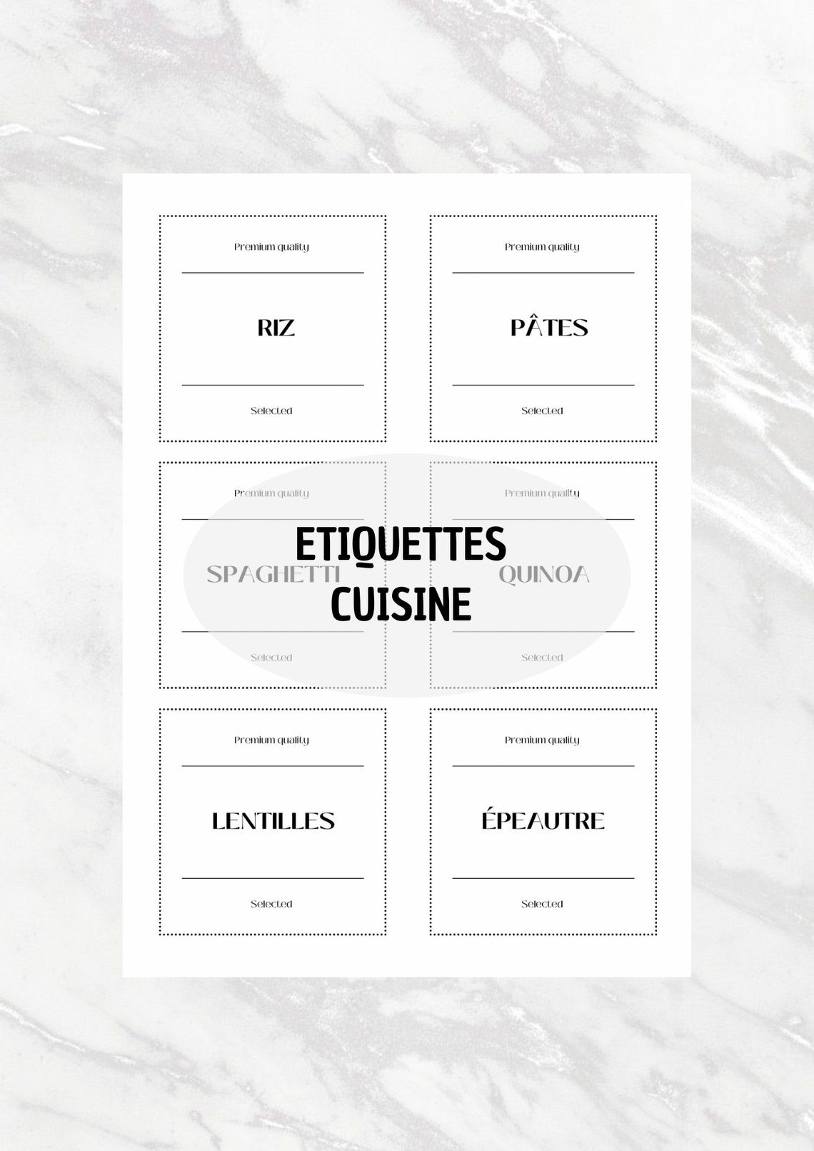 168 Étiquettes Épices BUWATI - En Français - Organisation Cuisine Et Garde-Manger