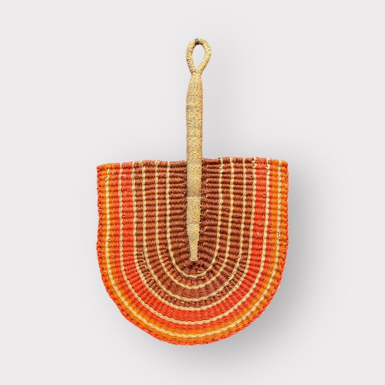 Bolga Fan 2 Hand Fan Handwoven AFRICAN Hand Fan African Woven Fan Aba