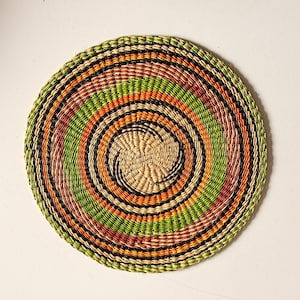 Manteles individuales Bolga tejidos a mano / Manteles africanos ecológicos en numerosos diseños