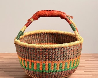 Cesta Mini Bolga: Cesta de almacenamiento africana tejida a mano