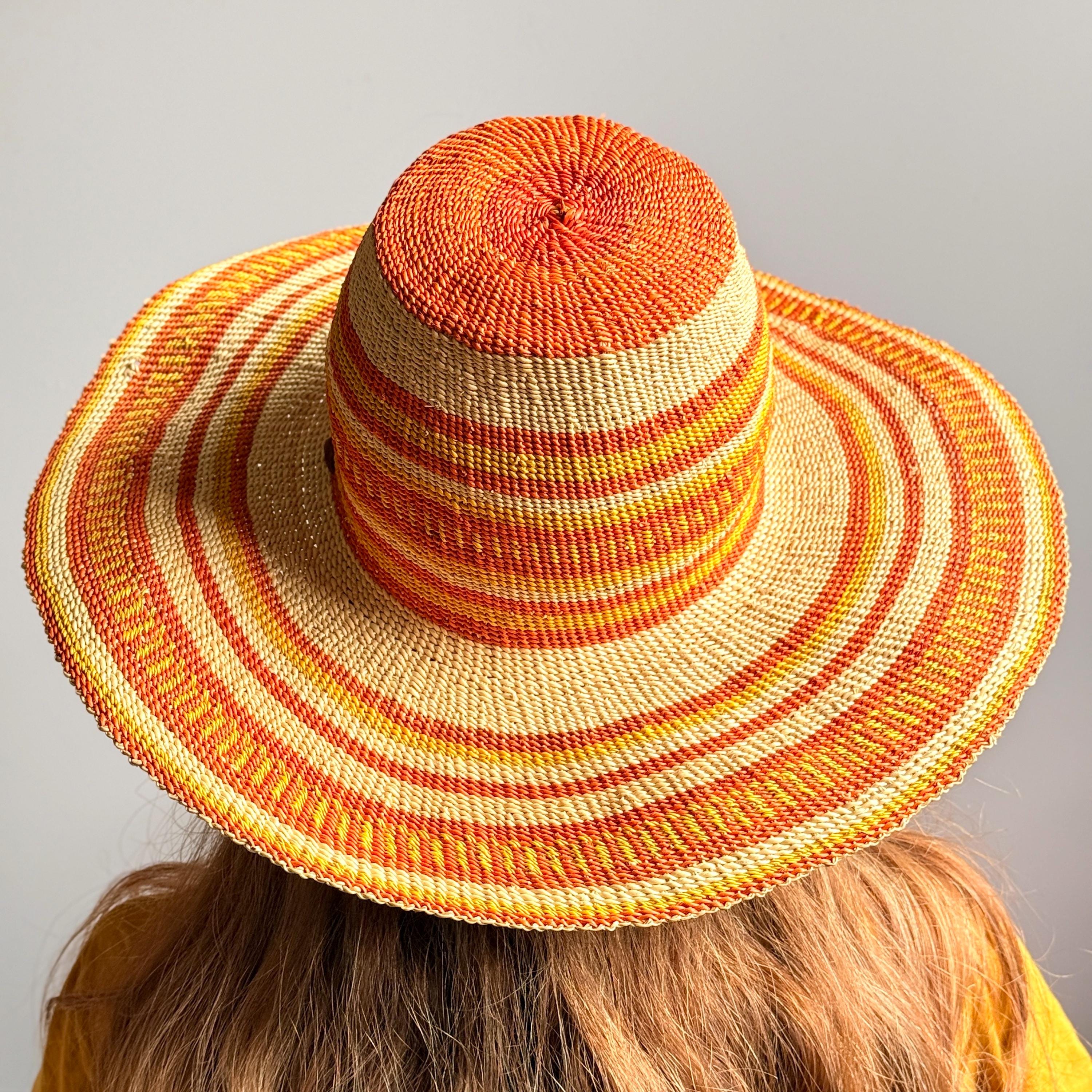 Handwoven Bolga Straw Hat | Natural African Sunhat | Summer  display picture 1