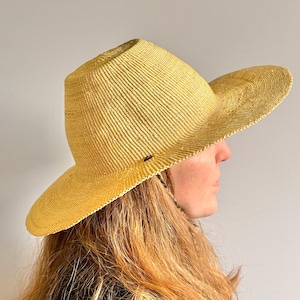 Sombrero de paja Bolga tejido a mano con forro / Sombrero de sol africano de primera calidad / Sombrero de playa de verano imagen 10