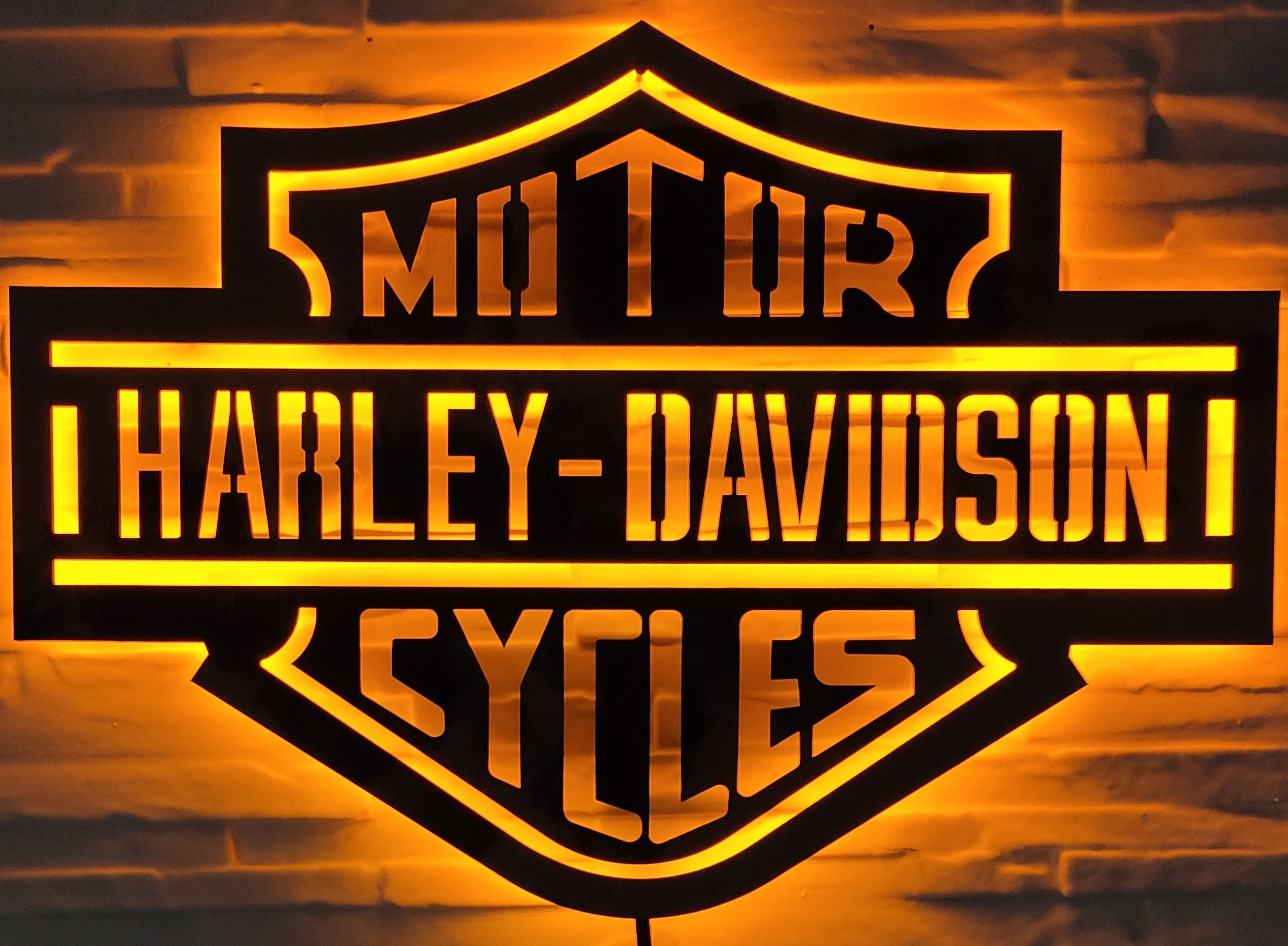 Home Décor harley davidson eagle wall art,lighted harley davidson,birhday gift,home decor panel