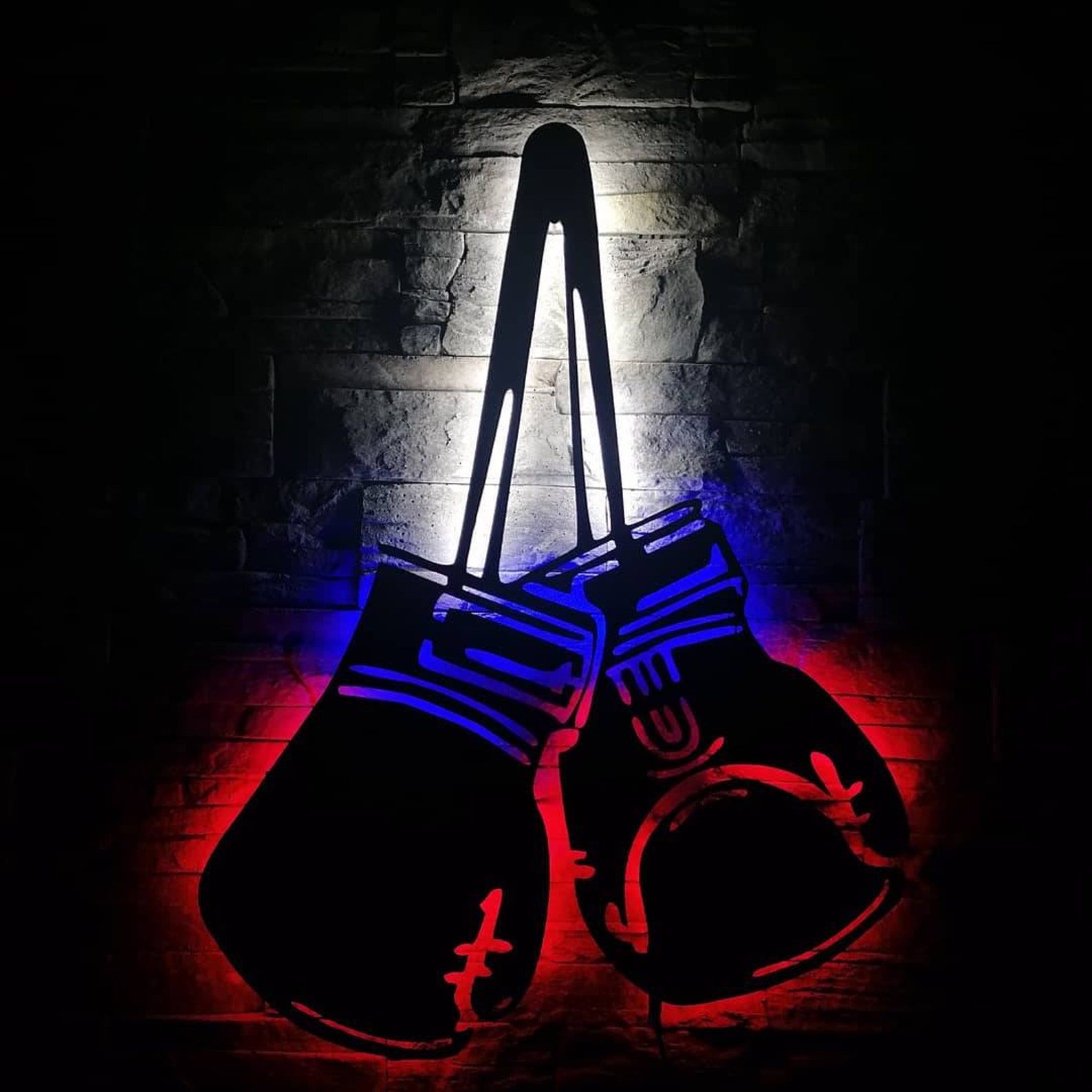 Boxing Glove Led Sign GYM Neon Sign Gym Wall Lighting Art Etsy